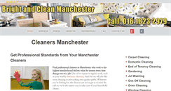 Desktop Screenshot of cleanersmanchester.org